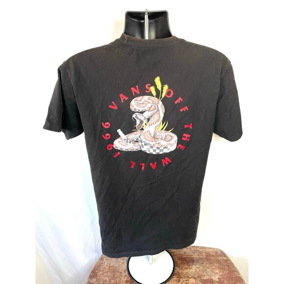 Vans Snake Graphic Off The Wall T-Shirt Black M - Picture 1 of 7